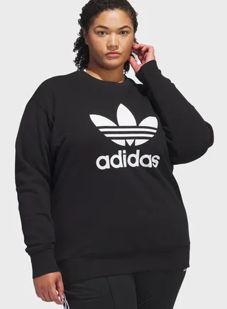 Trefoil Round Neck Sweatshirt