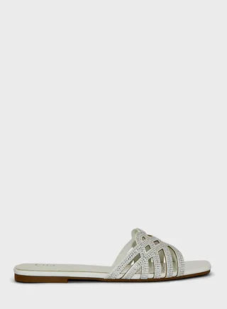 Embellished Flat Sandals