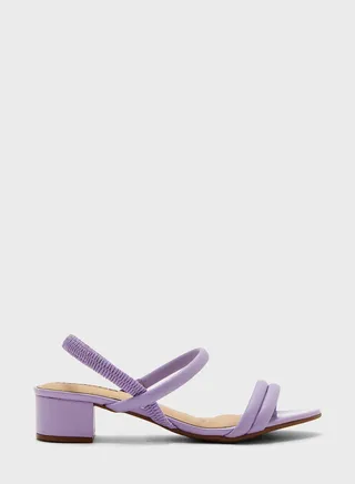 Ankle Strap Mid Heel Sandals