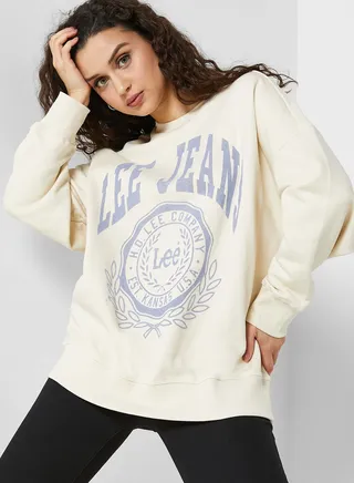 Crew Neck Logo Sweatshirts