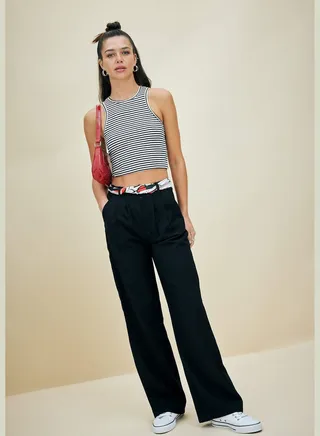 Relaxed Fit Basic Trousers