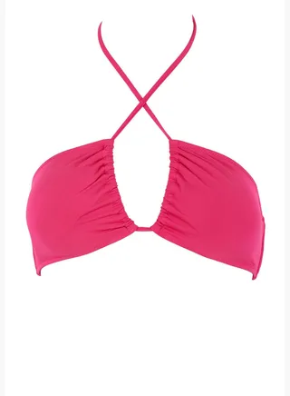Regular Fit Cross Strap Bikini Top