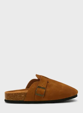 Faux Suede Slip Ons