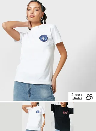 2 Pack Graphic Tee