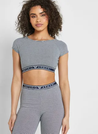 Crew Neck Crop Top