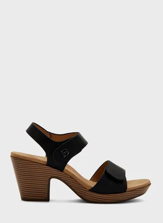 Ankle Strap Mid Heel Sandals