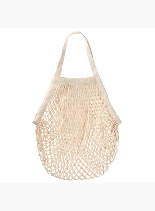 Cotton Mesh Bag, W 45.5 x L 37.5 cm, Raw White