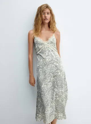 Lace Printed Dress