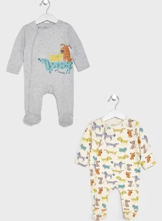 Infant 2 Pack Assorted Onesies