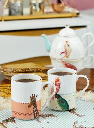2 Pack Printed Mugs