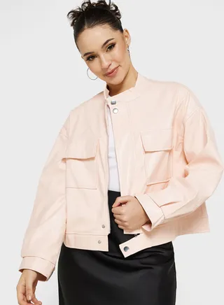 Utility Style Jacket With Pockets