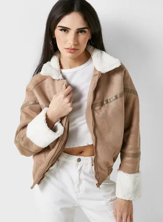 Borg Detail Jacket