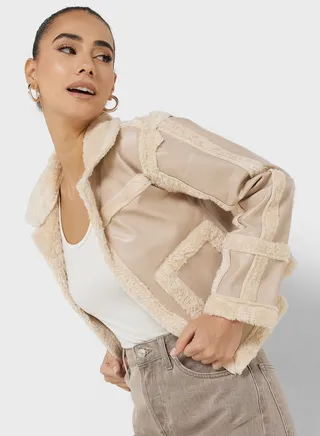 Borg Detail Jacket