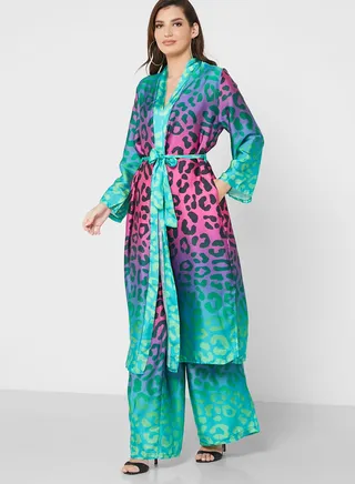 Leopard Print Pants Set