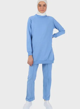 Round Neck Top & Pants Set
