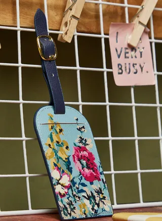 Floral Luggage Tag