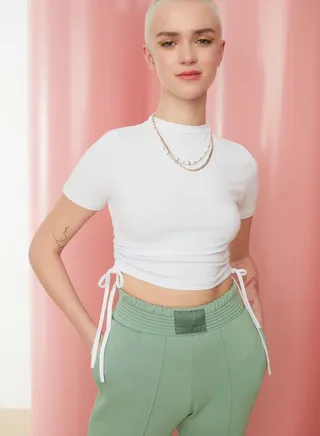 Crew Neck Knitted Top