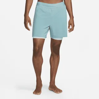 Men's Nike Yoga 2-in-1 Shorts in Blue