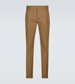 Straight-fit cotton pants