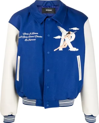 Storms in Heaven-print bomber jacket