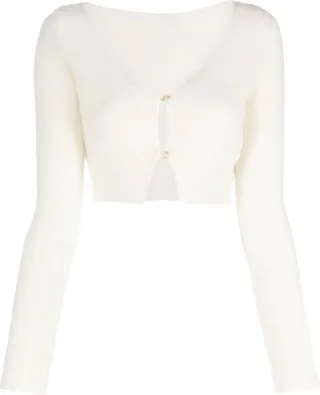 Le Cardigan Alzou V Neck Detail