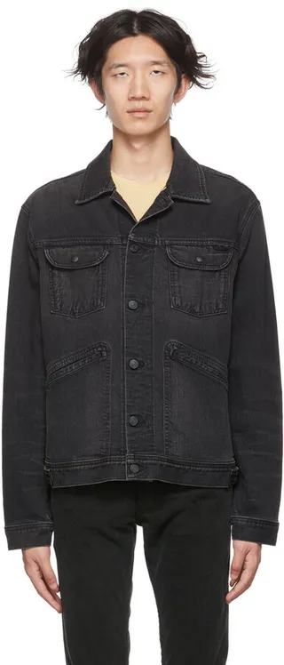 TOM FORD Black Japanese Selvedge Denim Jacket