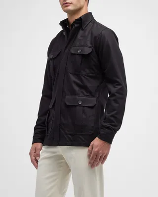 Men's Wool-Cashmere Overshirt