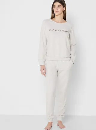 Logo Knitted Pyjama Set