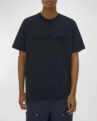 Men's Tonal Flocked Logo T-Shirt