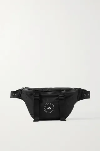 adidas by Stella McCartney - Convertible Printed Recycled-shell Belt Bag - Black