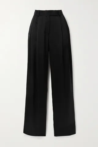 ESSE Studios - Satin Straight-leg Pants - Black