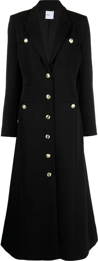 Peak Lapel Maxi Coat