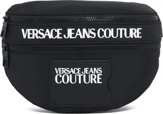 Versace Jeans Couture Fabric Sling Bag With Logo Details