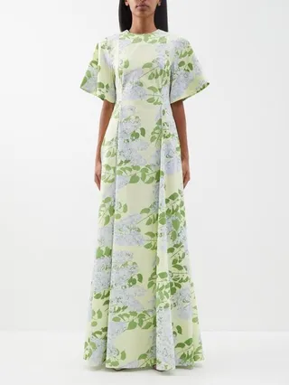 Madeline Floral-print Cotton-blend Gown