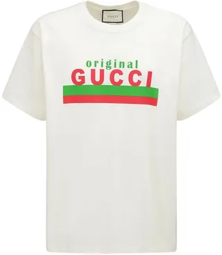 Gucci Original Print Cotton T-Shirt