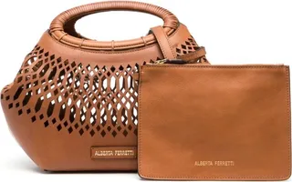 Perforated Leather Tote Bag