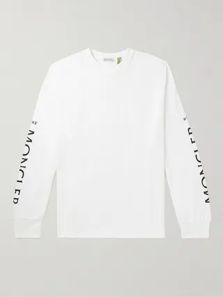 4 Moncler HYKE Logo-Print Cotton-Jersey T-Shirt