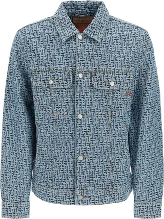 'd-barcy' Monogram Denim Jacket