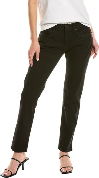 Rag & Bone Dre Loopback Granite011 Low-Rise Slim Boyfriend Jean