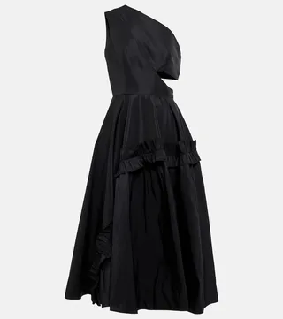 One-shoulder midi dress