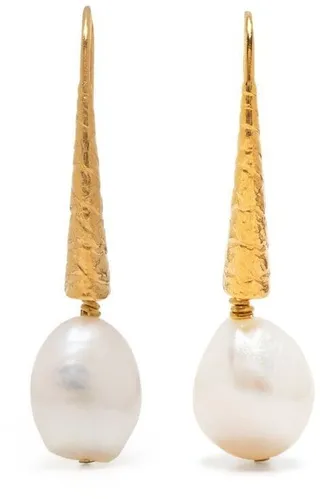 Pearl Cone Drop Earrings