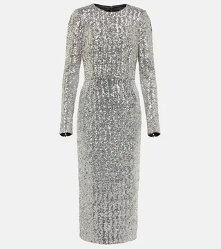 Sequined midi dress