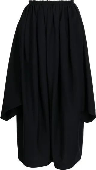 Drop-Crotch Cropped Trousers