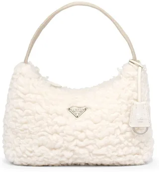 Re-Edition 2000 shearling mini bag