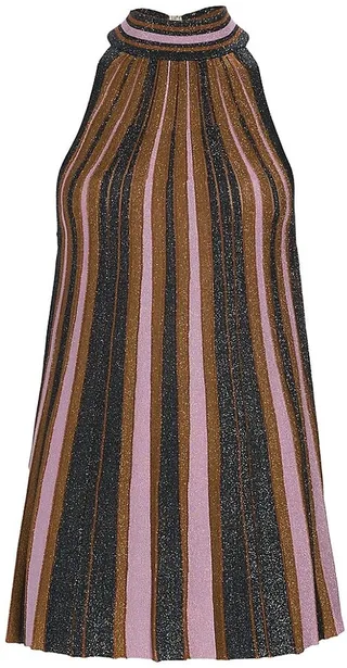 Kaleidoscope Knit Halter Top