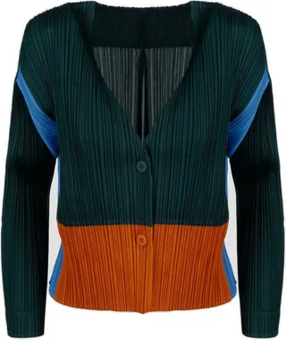 Pleats Please By Issey Miyake V-Neck Cardigan