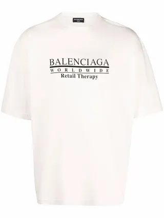 Retail Therapy slogan cotton T-shirt