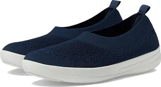 FitFlop Uberknit Slip-On Ballerina (Midnight Navy) Women's Slip on Shoes