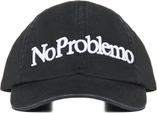 Aries Slogan Embroidered Baseball Cap