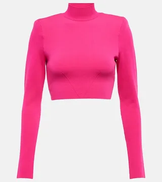 Turtleneck crop top